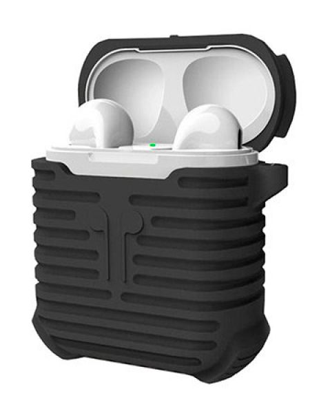 Силиконовый чехол для AirPods I-Smile Silicone Protective Case (Black)